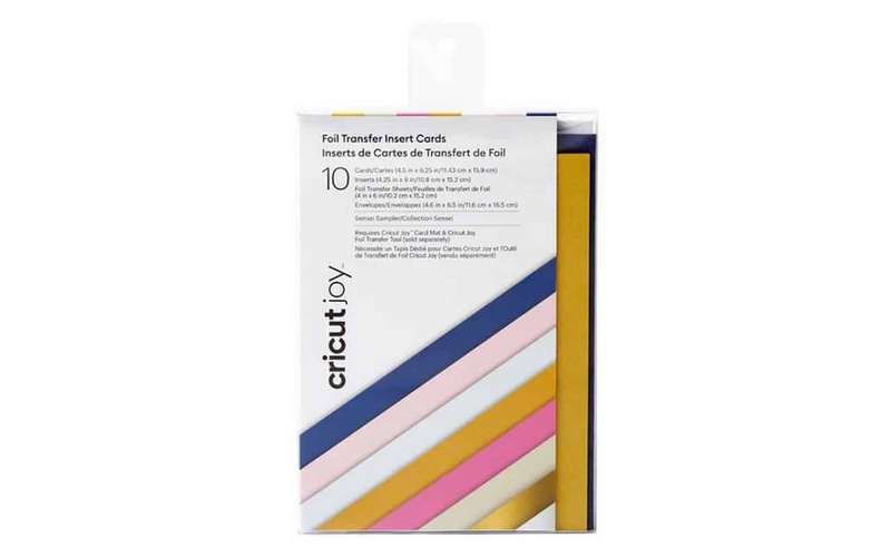 Cricut Joy Insert Cards 11;4 Cm X 15;9 Cm 10-Pack (Sensei Sampler) With Foil Sheets
