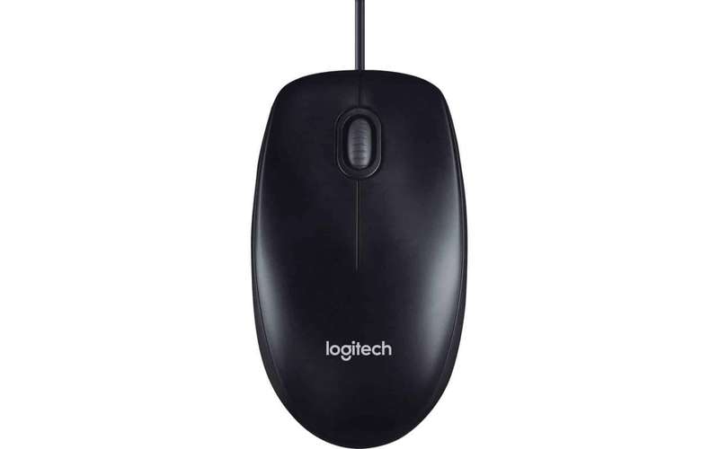 Logitech M90 Corded USB Mouse - Grey