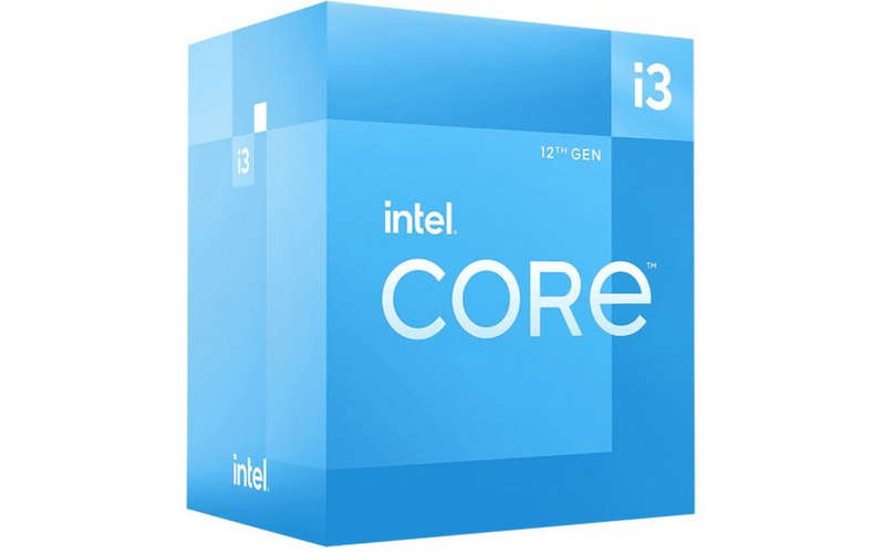 Intel Core i3 12100 Up to 4.3 GHZ; 4 Core (4P+0E)