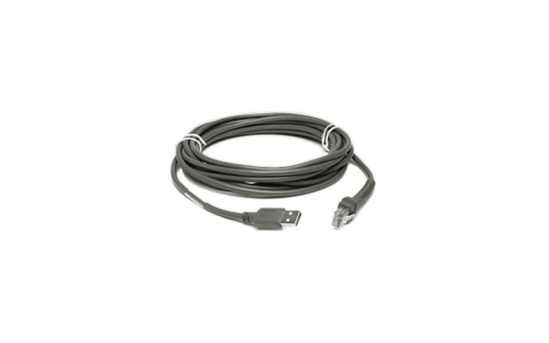 Cable - Shielded USB: Series A Connector; 7ft. (2.1m); Straight