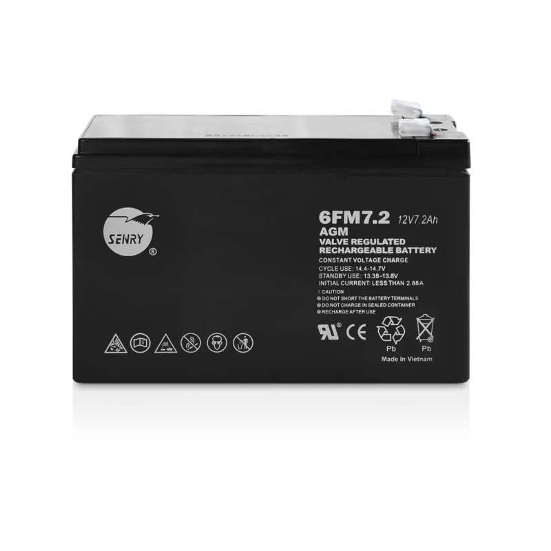 RCT Senry 12V DC 7AH Rechargeable Sealed AGM Battery