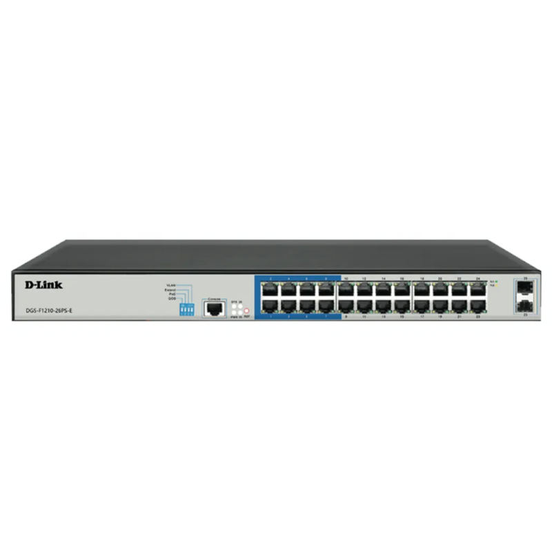 D-Link 24 PoE 10/100/1000 ports + 2 Gigabit SFP ports