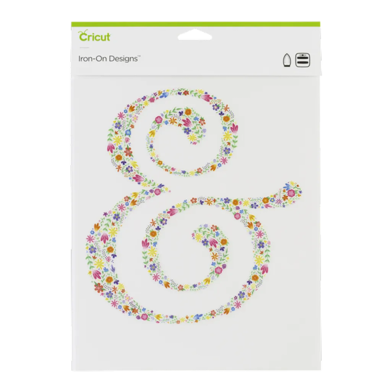 Cricut Iron On Designs Floral Ampersand 8.5X12