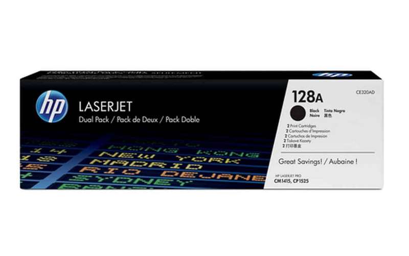 HP 128A Black Original LaserJet Toner Cartridge