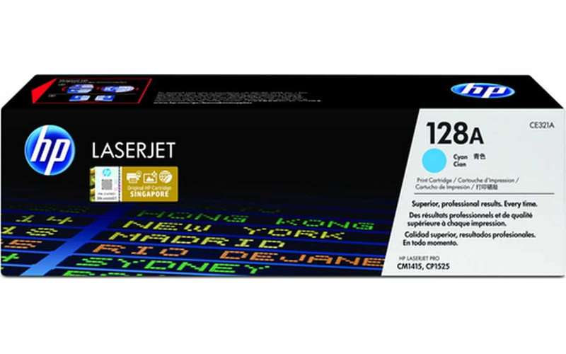 HP 128A Cyan Original LaserJet Toner Cartridge