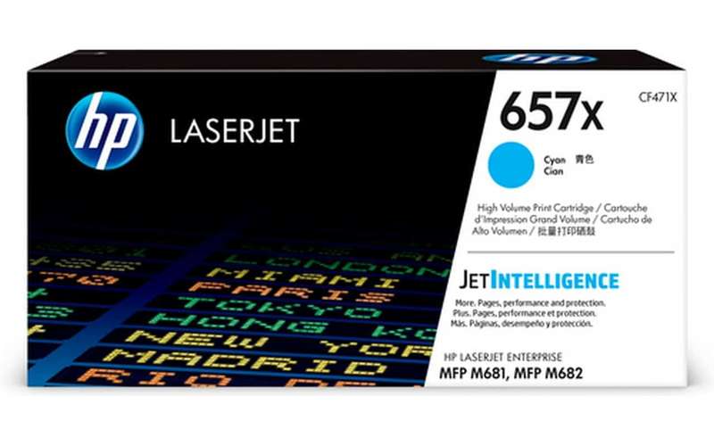 HP 657X High Yield Cyan Original LaserJet Toner Cartridge