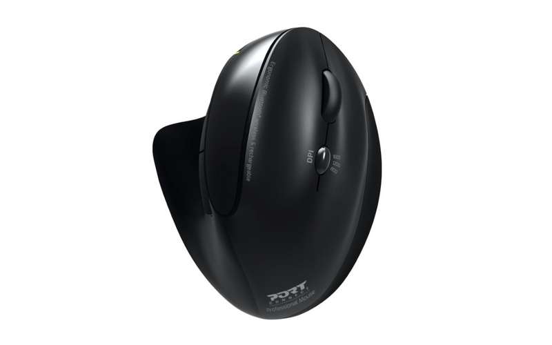 Port Connect Wireless Rechargeable Ergonomic Mouse