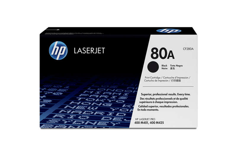 HP 80A Black Original LaserJet Toner Cartridge