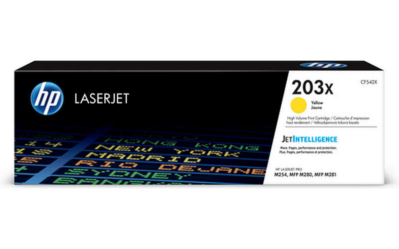HP LaserJet 203X High Yield Yellow Original Toner Cartridge