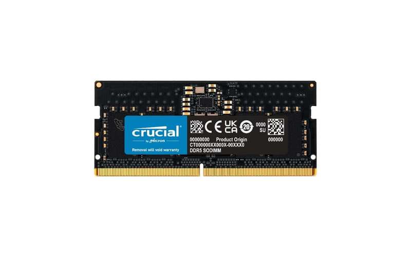 Crucial 16GB 4800MHz DDR5 SODIMM Notebook Memory