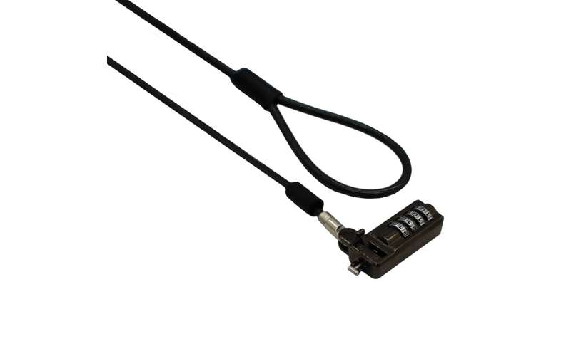 GIZZU 2m Slimline Combination Notebook and Ultrabook Cable Lock