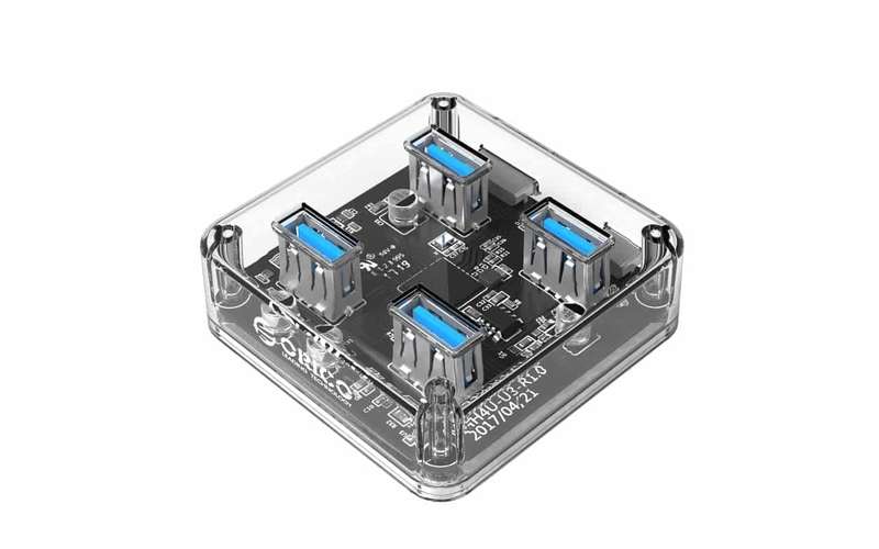 Orico 4 Port USB3.0 Transparent Hub