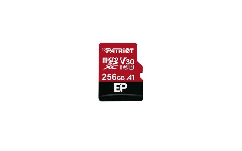 Patriot EP V30 A1 256GB Micro SDXC Card + Adapter