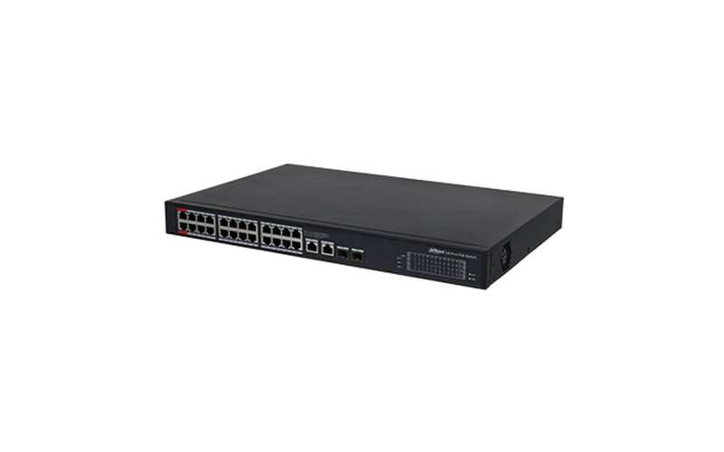Dahua 24 Port Intelligent PoE switch PoE budget 240W