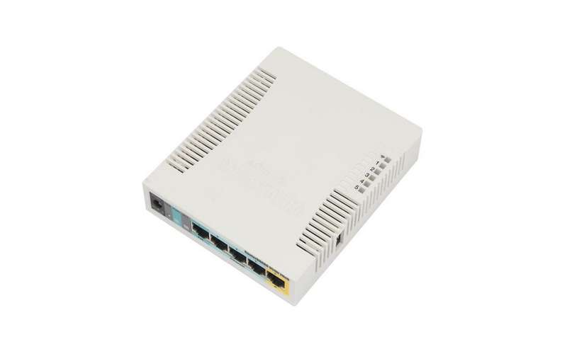MikroTik 2.4GHz 2.5dBi 5 Port Ethernet WiFi Router