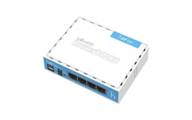 MikroTik hAP Lite 4 Port Ethernet 300Mbps WiFi 4 Router