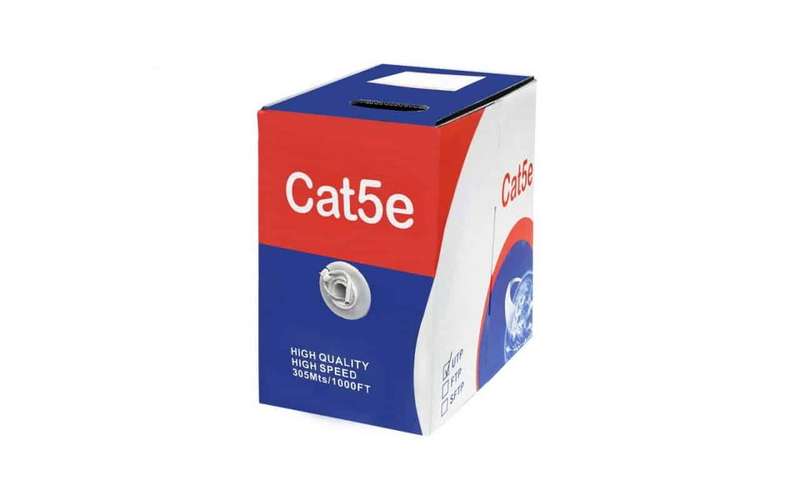 Scoop Unbranded 305m Box Cat5e CCA Grey UTP Cable