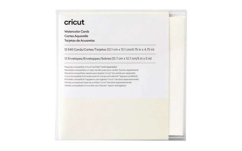 Cricut Watercolor Cards White 12 Pack S40