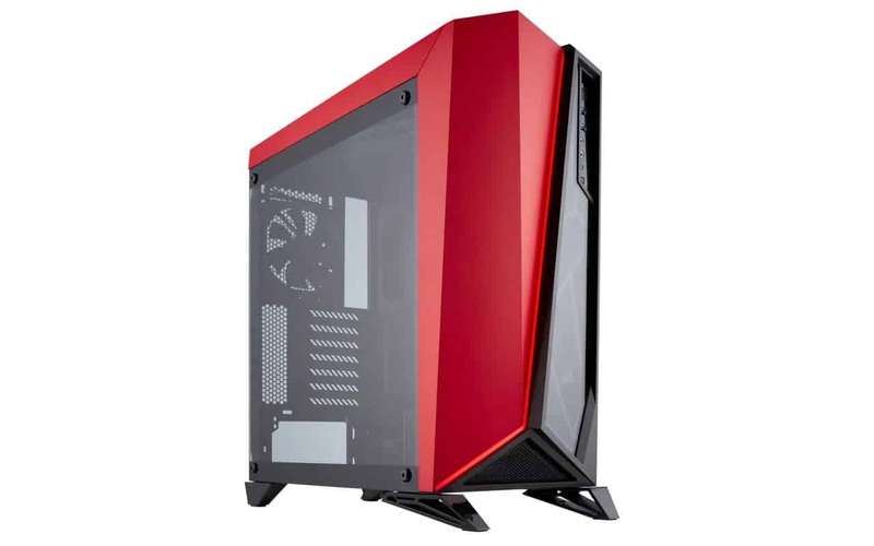 Corsair Carbide Series® SPEC-OMEGA Tempered Glass Mid-Tower ATX Gaming Case - Black/Red