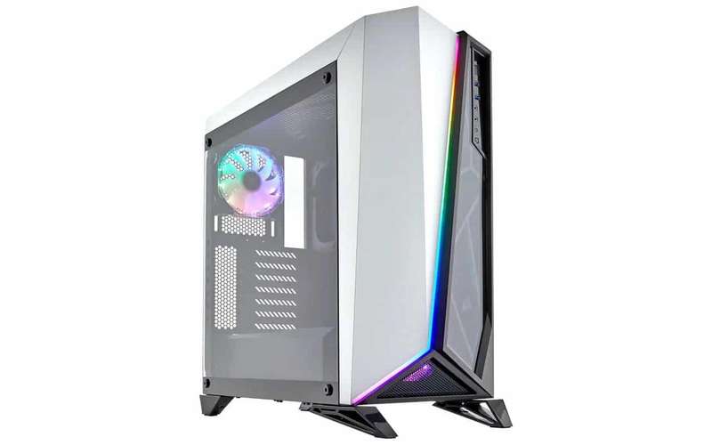 Corsair Carbide Series SPEC-OMEGA RGB Mid-Tower Tempered Glass Gaming Case  White