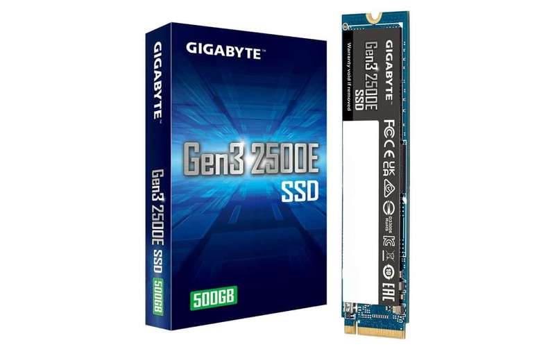 Gigabyte NVMe SSD 500GB - Read 2300 MB/s; Write 1500MB/s