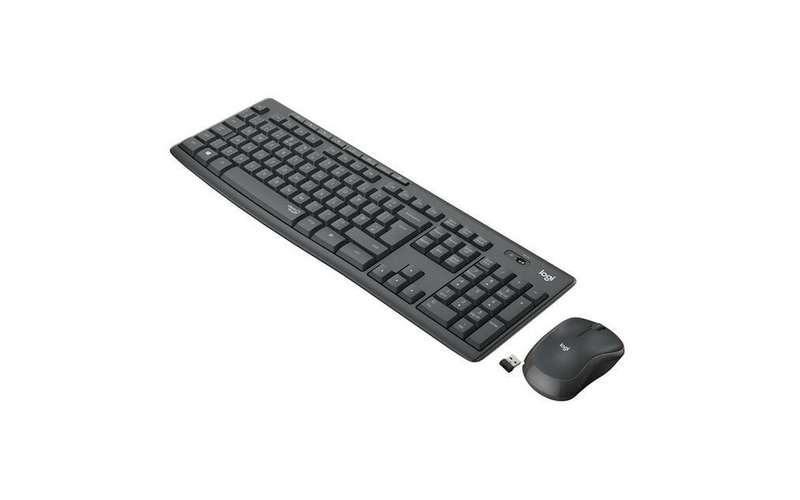 Logitech Wireless keyboard  and mouse Combo MK295 Desktop Silent (Graphite) 3-Year Limited Hardwa...