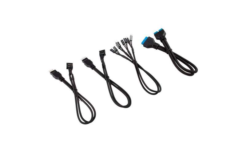 Corsair Premium Sleeved Front Panel Extension Kit 30cm  Black