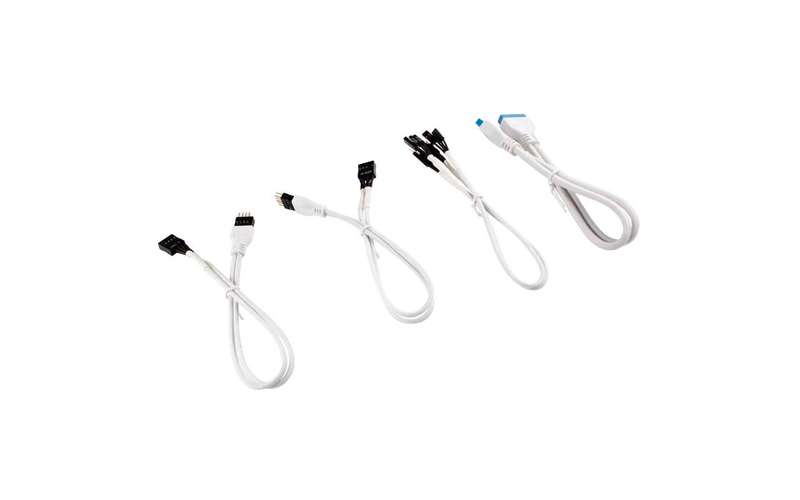 Corsair Premium Sleeved Front Panel Extension Kit 30cm  White