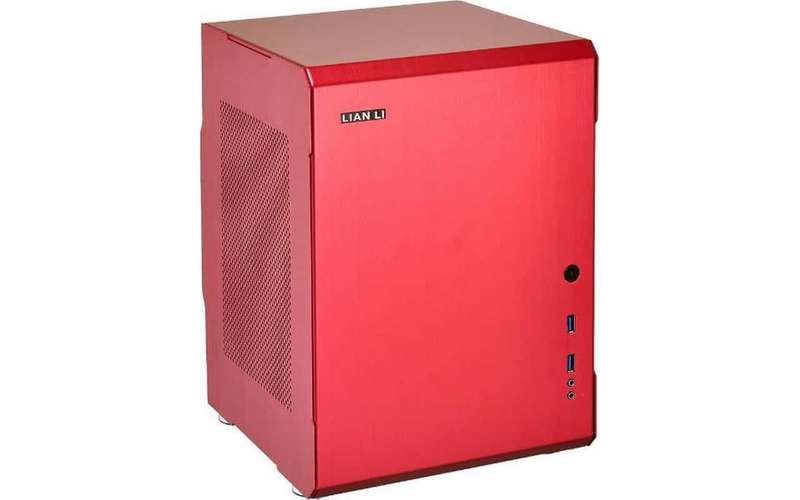 Lian-Li Q34KMP Mini-ITX Chassis - Red + Wireless Keyboard and Mouse Combo + Mouse Pad