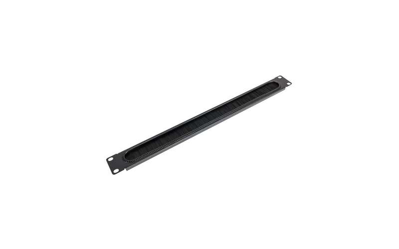 Zeper 1U Brush Panel Black
