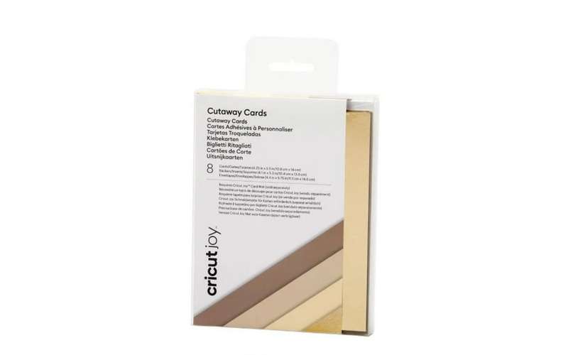 Cricut Joy Cut Away Card Neutrals 8pc(s) Width: 108 mm, Depth: 140 mm