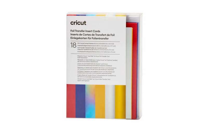 Cricut Insert Cards Foil Celebration R10 18-Pack
