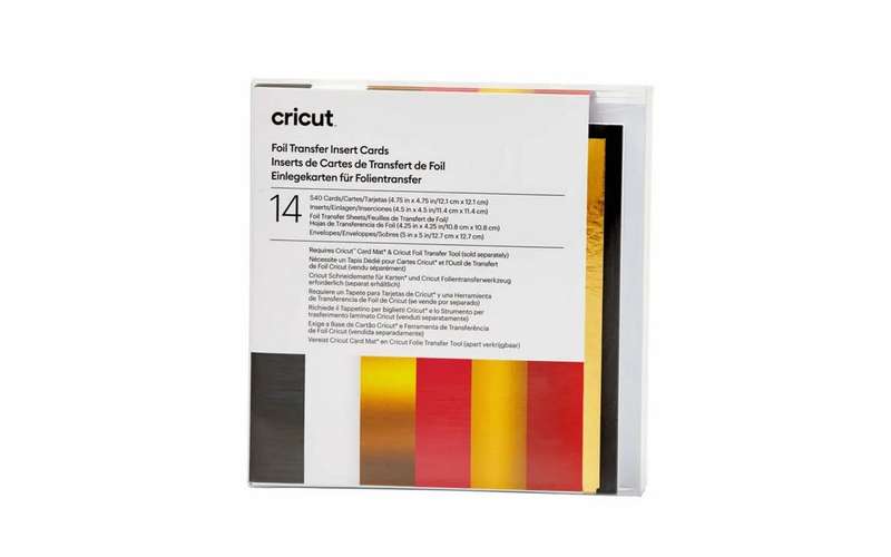 Cricut Insert Cards Foil Royal Flush S40 14-Pack