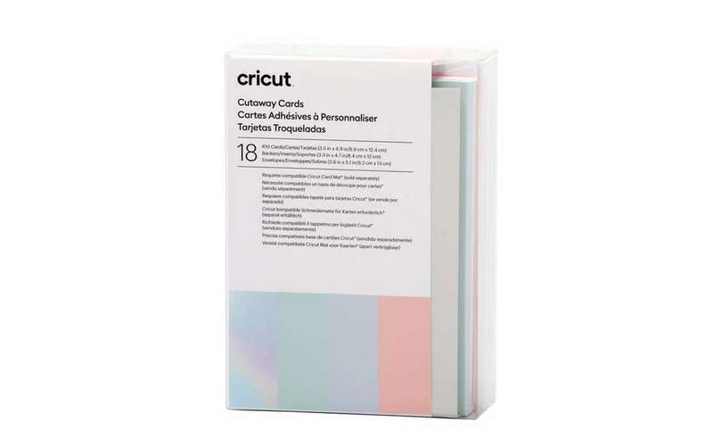 Cricut Cut-Away Cards Pastel R10 18-Pack