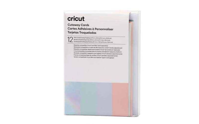 Cricut Cut-Away Cards Pastel R40 12-Pack