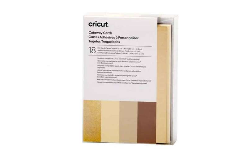 Cricut R10 18-pack Cut-Away Cards Neutrals