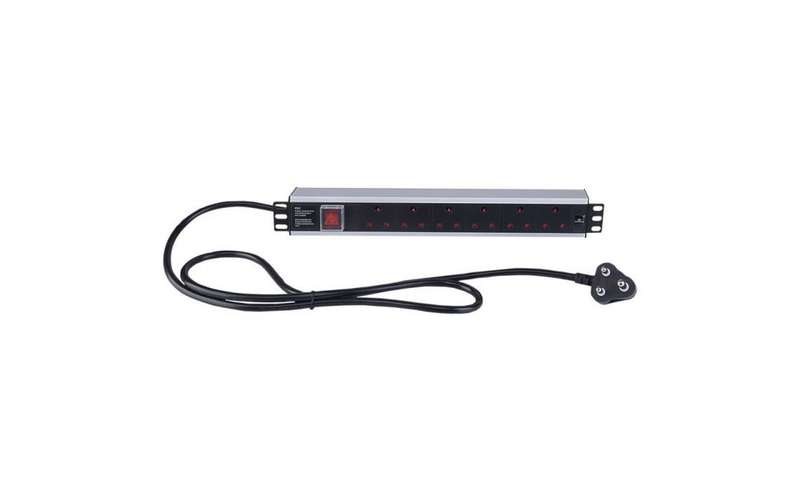 Linkbasic 6 Way Aluminium Moulded Rack Mount PDU