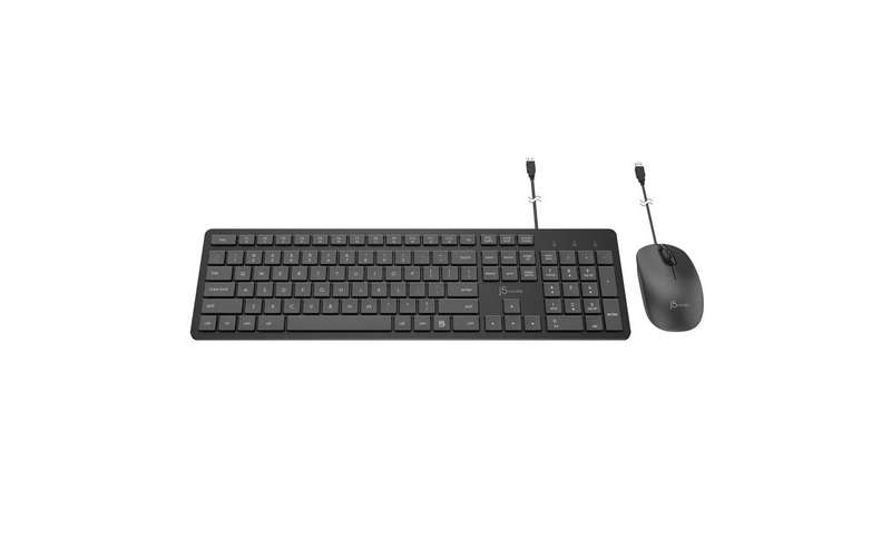Full-Size Desktop USB Wired Keyboard and Mouse (Combo)
