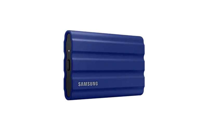 Samsung T7 Shield 2TB USB 3.2 Portable Ruggedised SSD - Blue