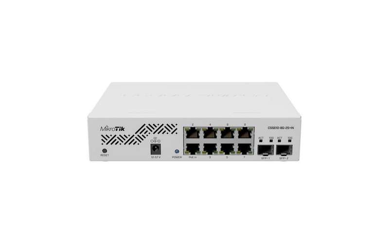 MikroTik SwOS Cloud Switch 8 Port Gigabit 2SFP+ PoE Input