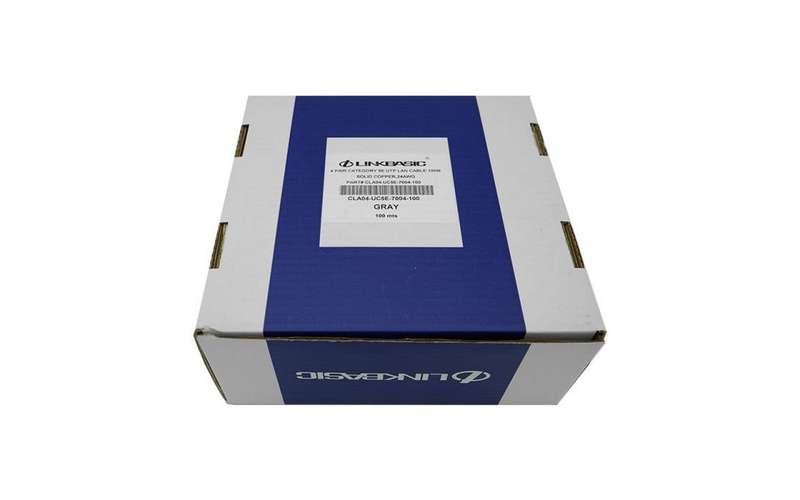 Linkbasic 100M Box Cat5e Solid Grey UTP Cable