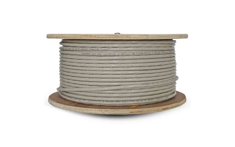 Linkbasic 100M Drum Cat6a Solid Grey UTP Cable