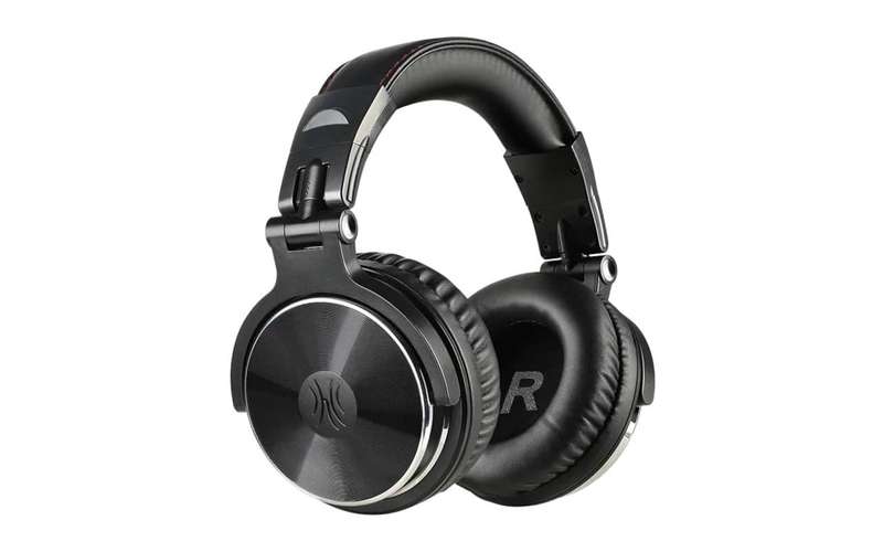 Oneodio Pro 10 Professional Wired Over Ear DJ and Studio Monitoring Headphones - Black
