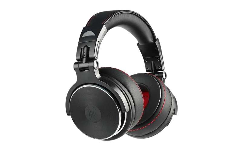 Oneodio Pro 50 Professional Wired Over Ear DJ and Studio Monitoring Headphones - Black