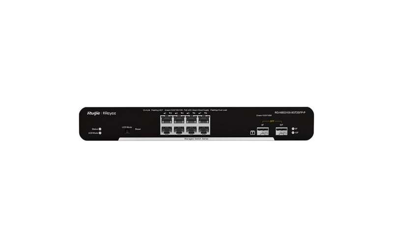 Reyee 8 Port Gigabit PoE 125W 2SFP Layer 2+ Smart Switch