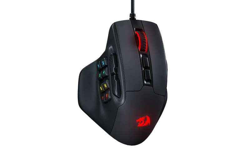 Redragon Aatrox 6200DP RGB MMO Gaming Mouse - Black