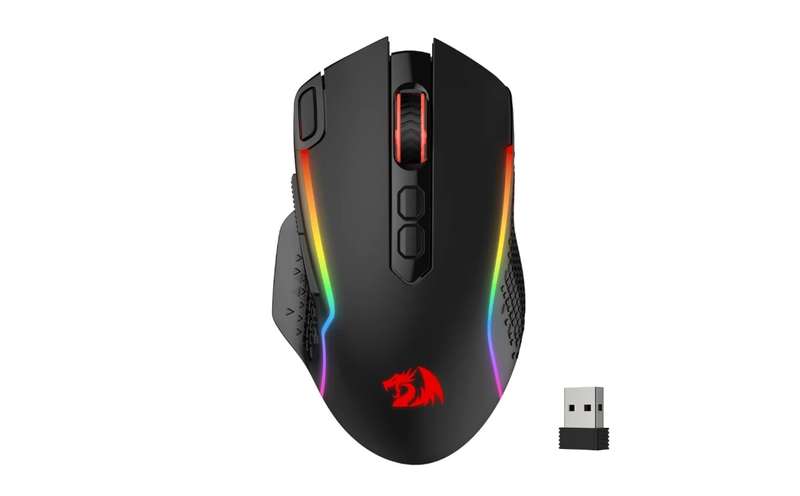 Redragon Taipan Pro 10000DPI RGB Wireless Gaming Mouse - Black