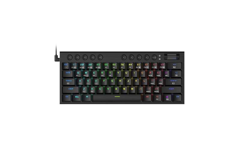 Redragon Noctis 61Key Red Switch RGB Low Profile Gaming Mechanical Keyboard - Black