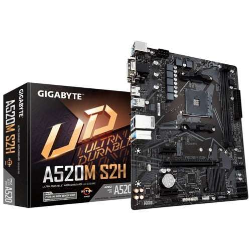 Gigabyte A520M S2H AM4 Micro ATX Motherboard