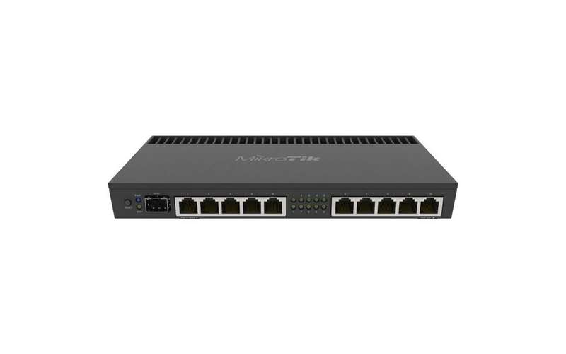 MikroTik 10 Port Gigabit 1SFP+ 4 Core L5 Rack-Mount Router | RB4011iGS+RM